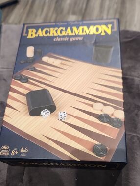 NIB Classic Backgammon Board Game - Blue Box Ages 8+